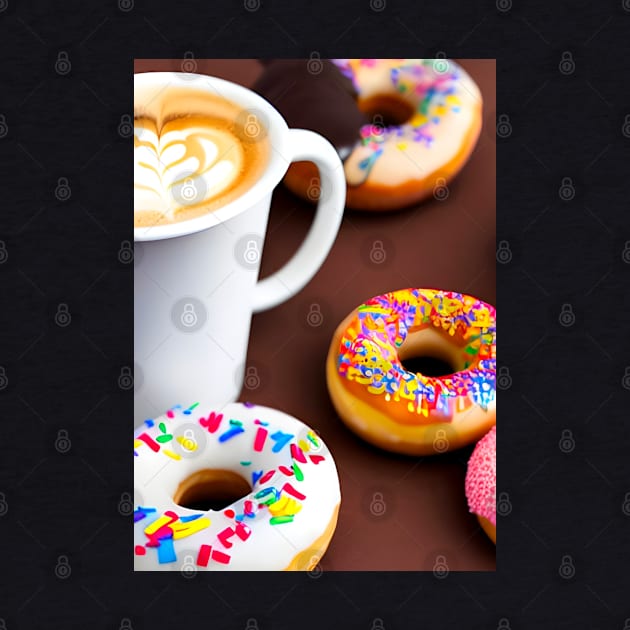 Colorful Coffee and Donut Coffee Breaks by TshirtLABS